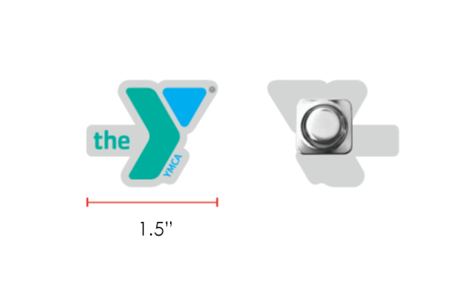 1.5" Die Struck Lapel Pin with Magnet Back