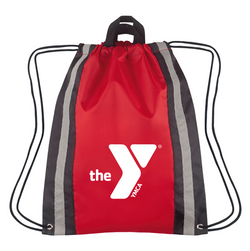 Drawstring Backpack with Reflective Strips