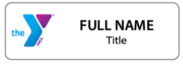 Rectangle Name Badge (1"x3")