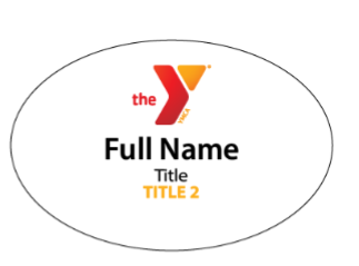 Oval Name Badge (2