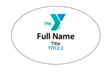 Oval Name Badge (2