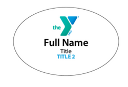 Oval Name Badge (2"x3")