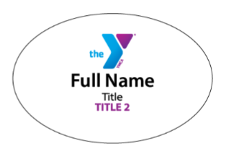 Oval Name Badge (2