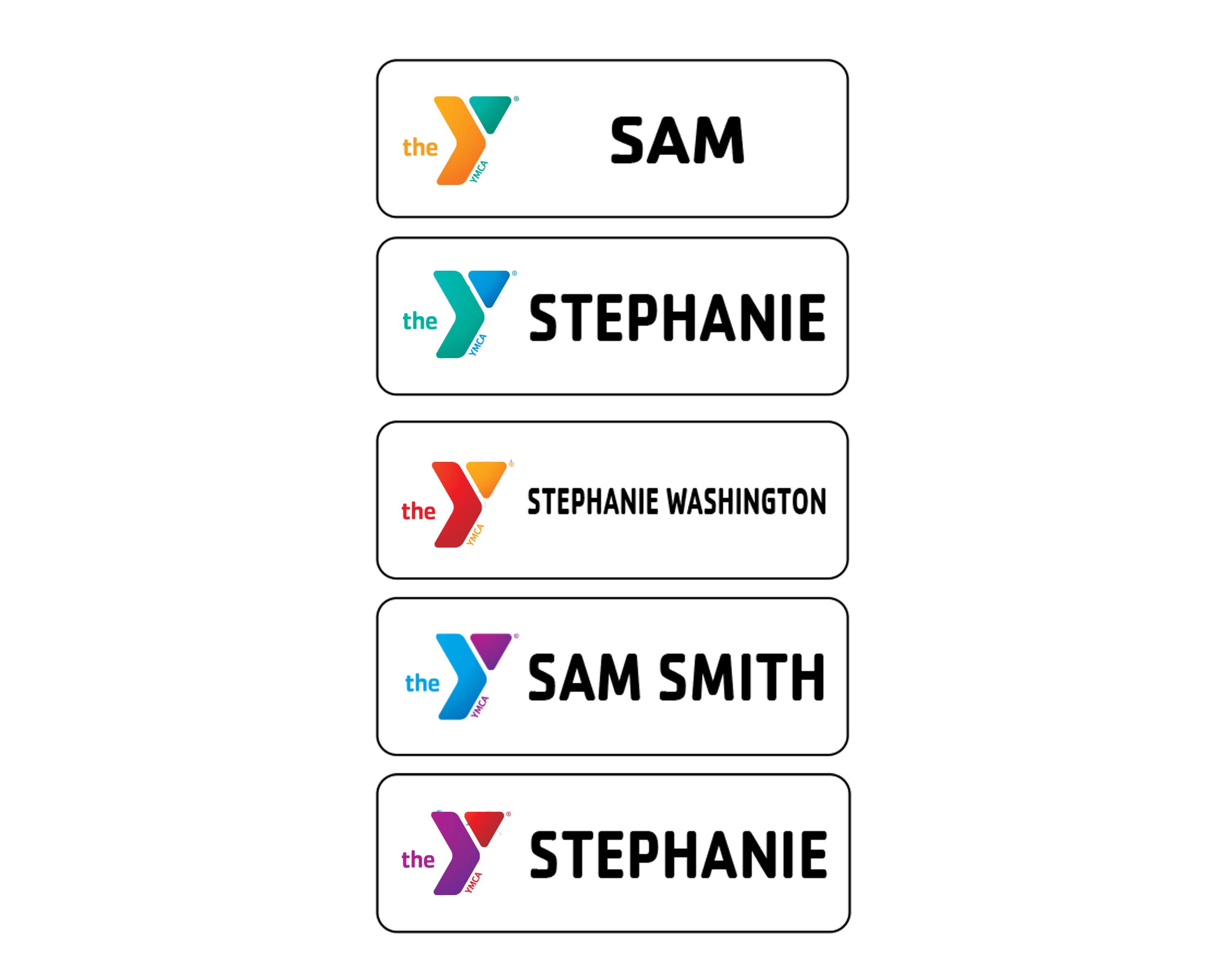 1 LINE Rectangle Badge (1