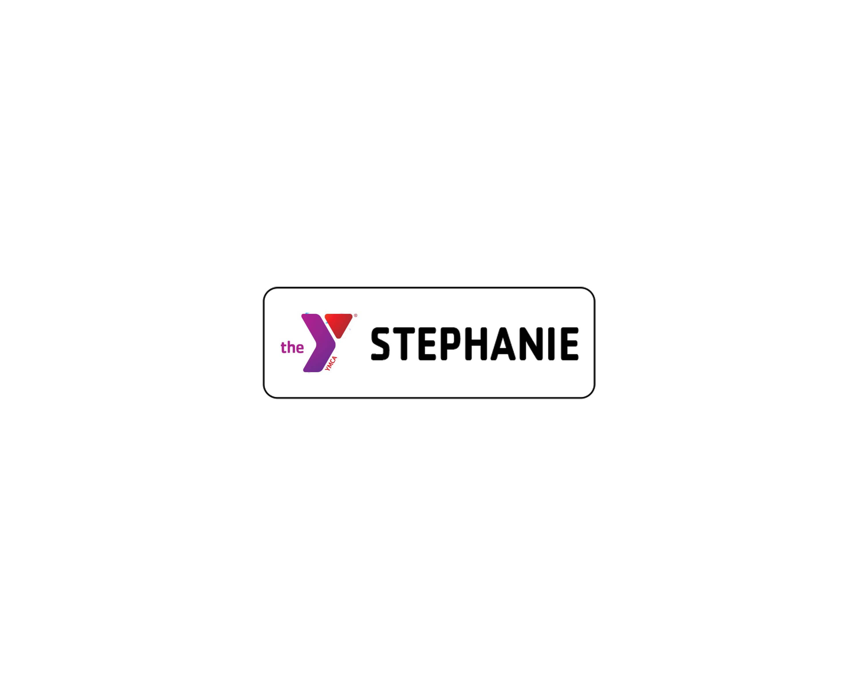 1 LINE Rectangle Badge (1"x3")