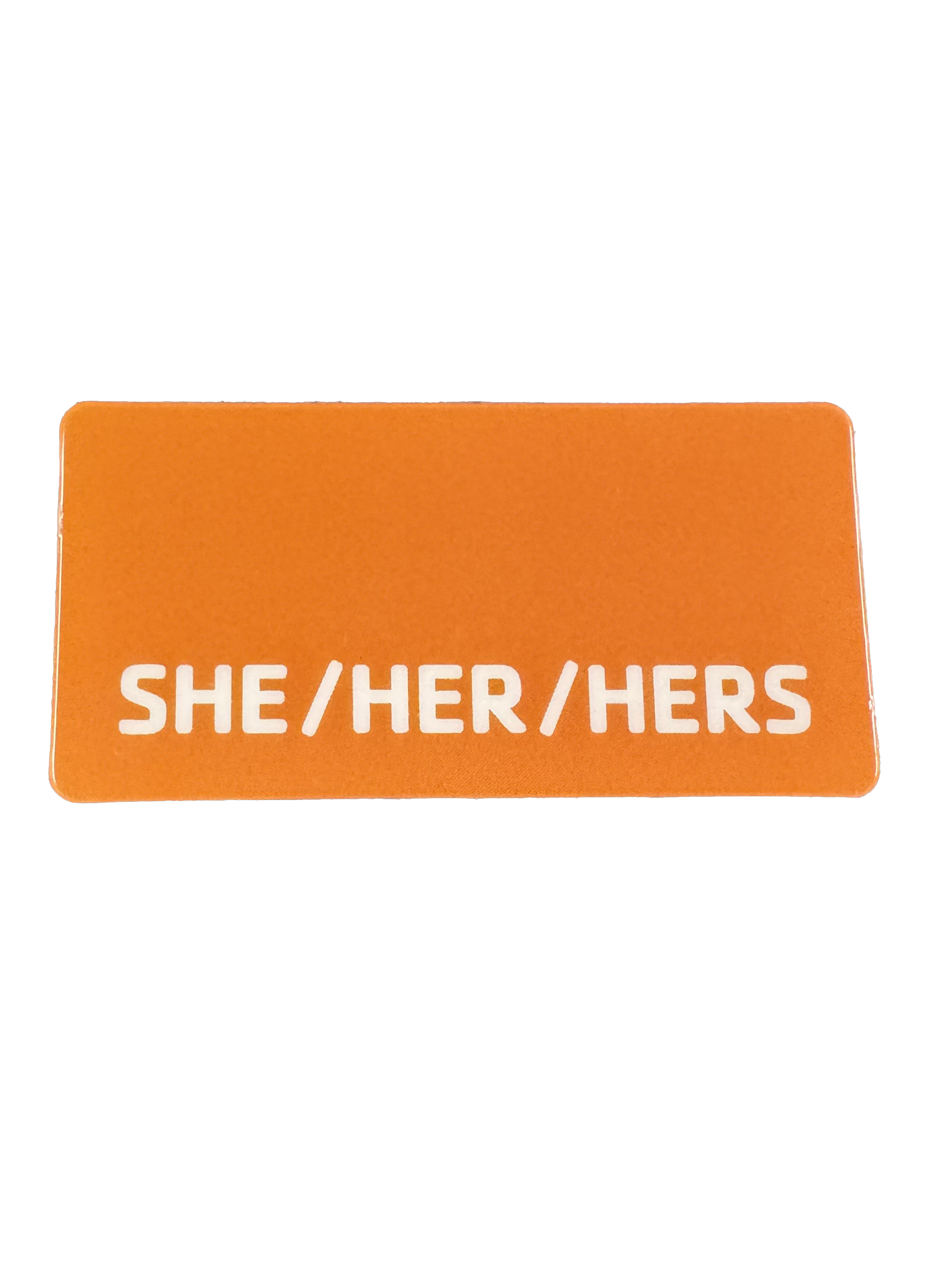 Laminated Pronoun Badge