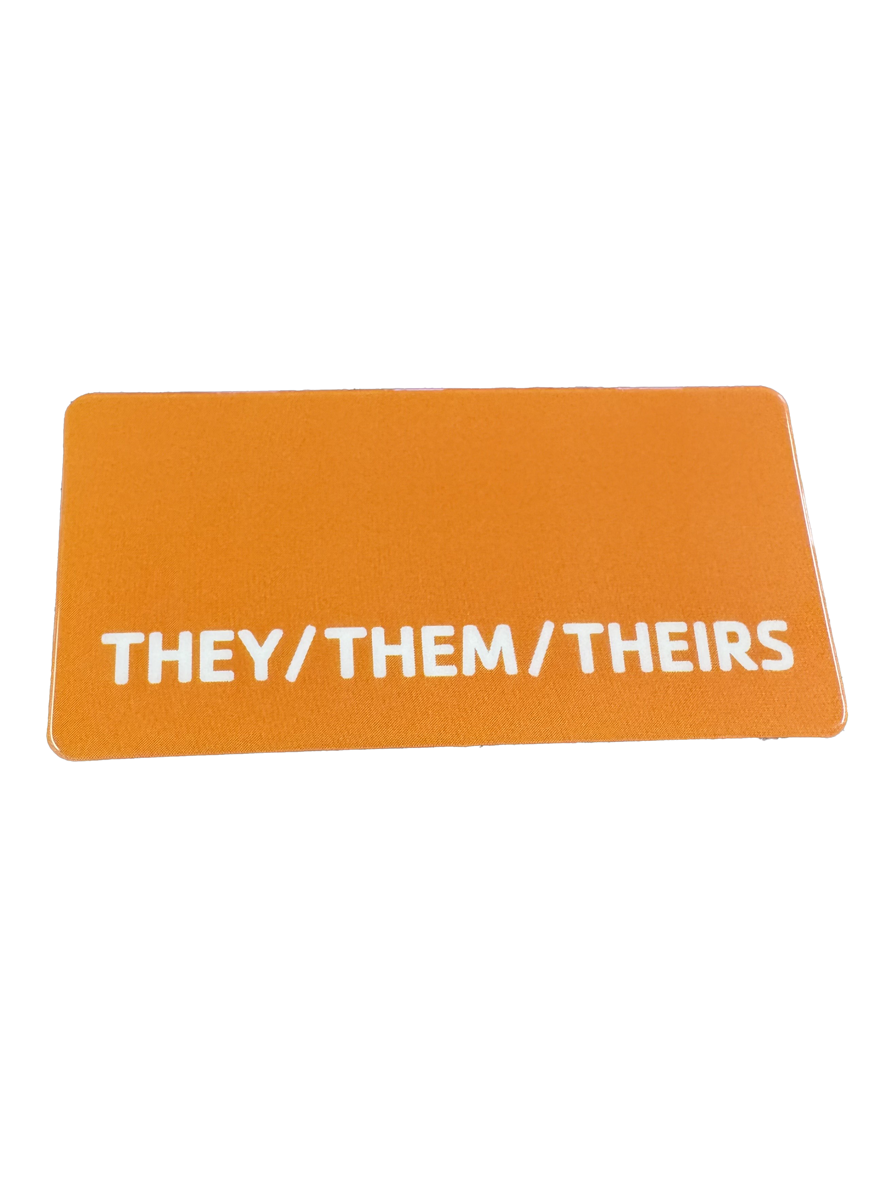 Laminated Pronoun Badge